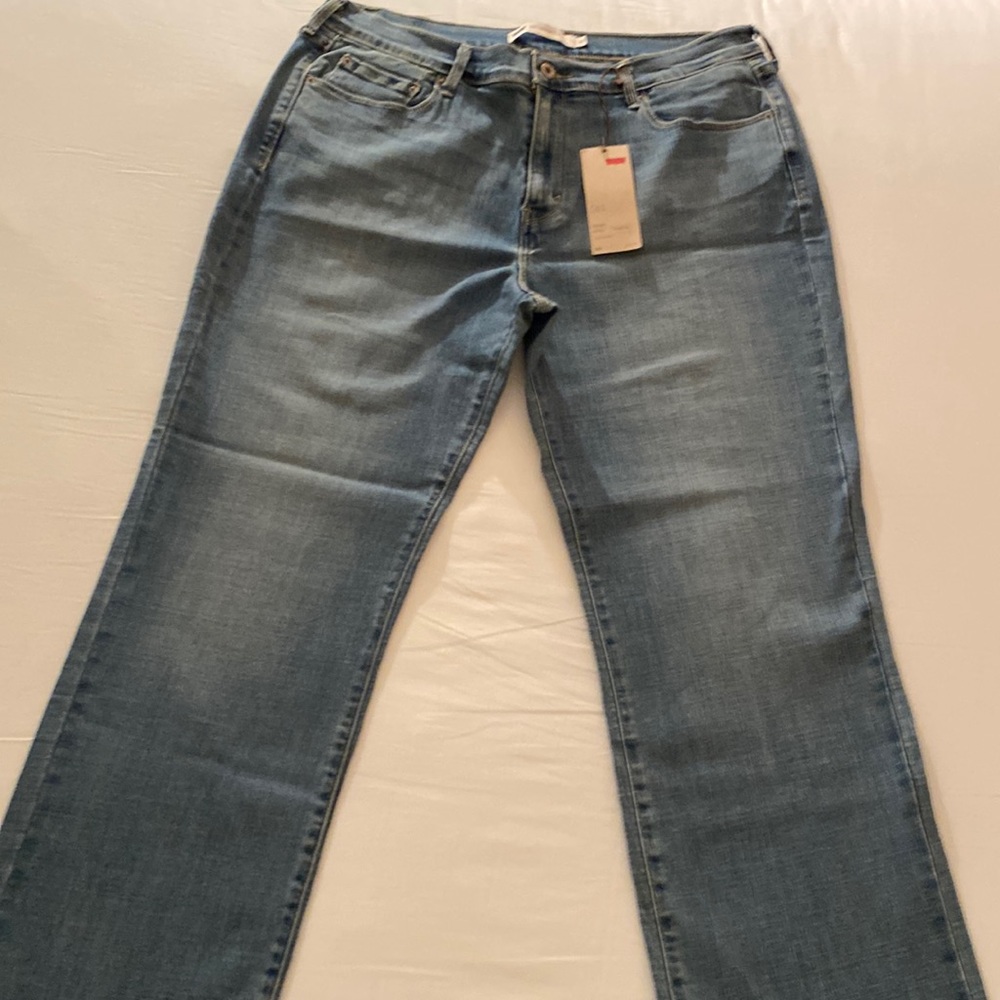 Levi’s 505 Women Straight leg , Mid Rise size 16 , color Denim